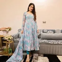 Stylish Georgette Kurta with Dupatta for Women-thumb2