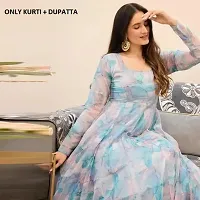 Stylish Georgette Kurta with Dupatta for Women-thumb3