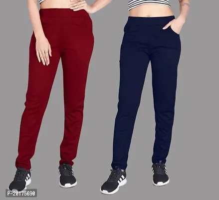 Solid Women Blue Track Pants : Amazon.in: Clothing & Accessories