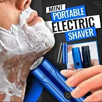 Electric Shaver Hair Trimmer for Men and Women | Dual-edge Blades | USB Painless Electric Beard Hair Shaves Touch Up Travel Mini Trimmer-thumb2