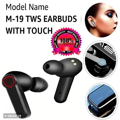 M19 wireless bluetooth and heaphones V5.1 Bluetooth eName: M10 wireless earbuds BLUETOOTH WITH 2200MAH BATTERY CAPACITY UPTO 15 HOURS PLAYTIME-thumb2