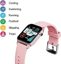 Pink Smart Watch fitness tracker watch with Smart Feature Touch watch for men women-thumb1