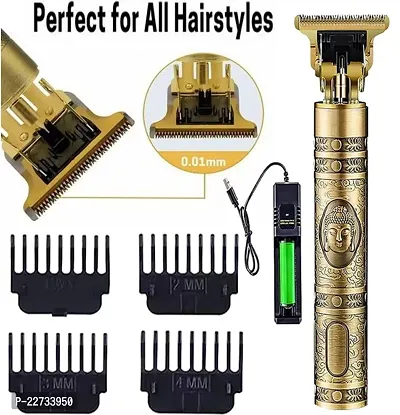 Hair Clippers for Men,Electric Pro Li Outliner Grooming Zero Gapped Baldheaded Hair Clippers Rechargeable Cordless Close Cutting T-Blade Trimmer for Men (Gold)