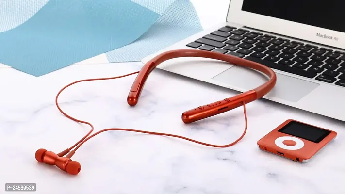 Platinum Series Neckband - Low Price Bluetooth Neckband Bluetooth Headset  (red, In the Ear)06-thumb0