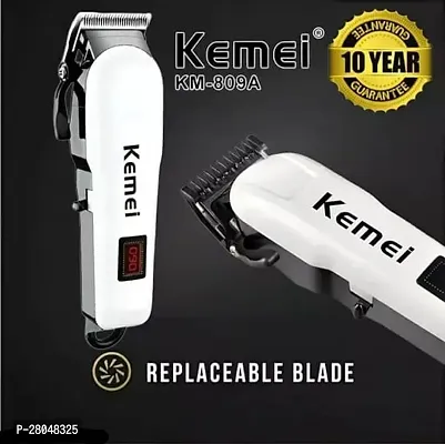 KM-809A Rechargeable Professional Electric Hair Clipper/Trimmer/Razor with Multiple Size Comb