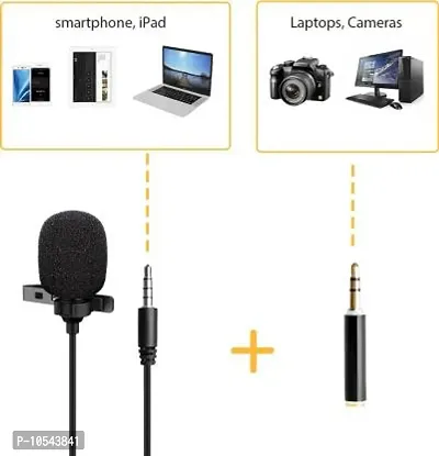 Mic 3.5mm Clip Collar Mic For Youtube, Collar Mike For Voice Recording, Smartphones, Camera, Mic Kit For Phone Jack Earphone Type Mic Microphone