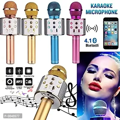 Wireless Bluetooth Mic For Singing And Entertainment Karaoke Microphone Bluetooth Speaker For Music-thumb2