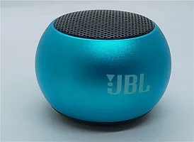 Mini Speaker Boost Colorful Wireless Bluetooth Speaker Premium Packing Mini Electroplating Round Steel Speaker (Random from 4 Colour) Pack of 1-thumb3