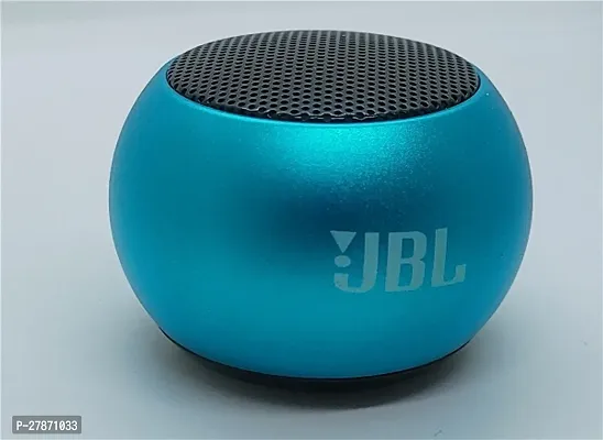 Mini Speaker Boost Colorful Wireless Bluetooth Speaker Premium Packing Mini Electroplating Round Steel Speaker (Random from 4 Colour) Pack of 1-thumb4