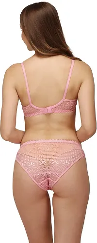 Stylish Cotton Blend Bra And Panty Set For Women-thumb3