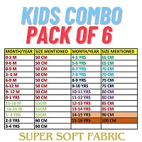 Comfortable Cotton Line Print Underwear For Kids Pack Of 6-thumb1