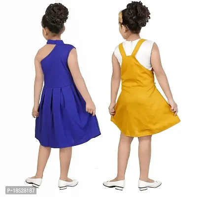 SMARTBAZAR Girl?s Dress | Kids PartyWare | Fancy | Party Ware | Multi Coloured | Pack of 2 |-thumb3