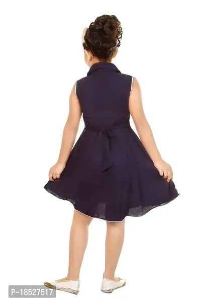 Smartbazar Girl's Pretty Frocks | Kids Casual | Dress | Partyware | (Blue)-thumb3