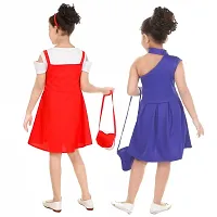 SMARTBAZAR Girlrsquo;s Dress | Kid's Party Ware | Fancy | Party Ware | Multi Colored | Pack of Two-thumb2