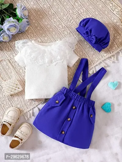 Stylish Blue Crepe Dresses For Girls-thumb3