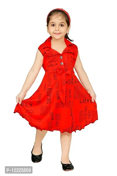 Baby Girls Midi/Knee Length Casual Dress  (Beige, Sleeveless)-thumb0