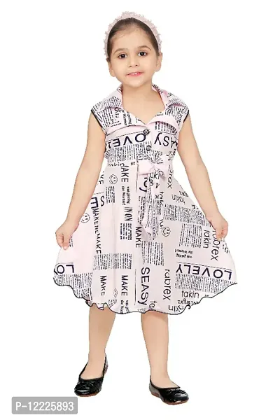 Baby Girls Midi/Knee Length Casual Dress  (Pink, Sleeveless)