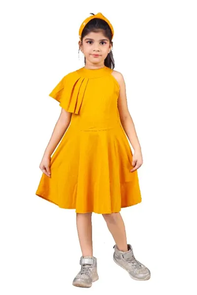 Girls Midi/Knee Length Party Dress