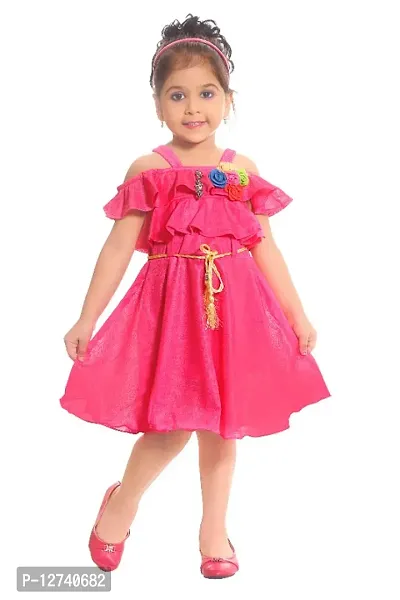 Girls Midi/Knee Length Festive/Wedding Dress