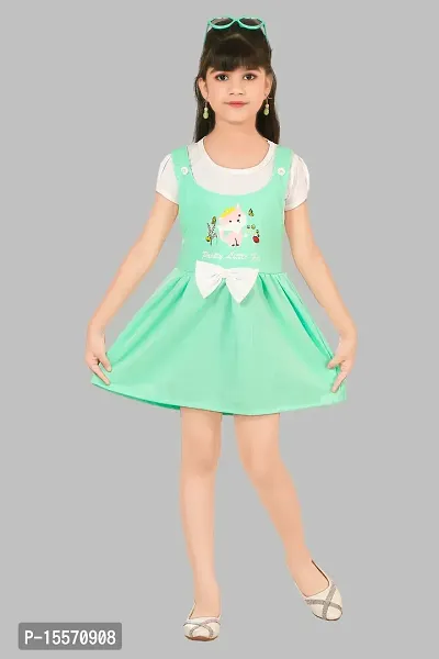 Classic Solid Frock for Kids Girls-thumb0