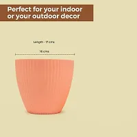 Premium Decorative Flowerpot for Indoor Plants - Modern Plant Pot Design 7 inch (5 Set of Multicolor Flowerpot)-thumb3
