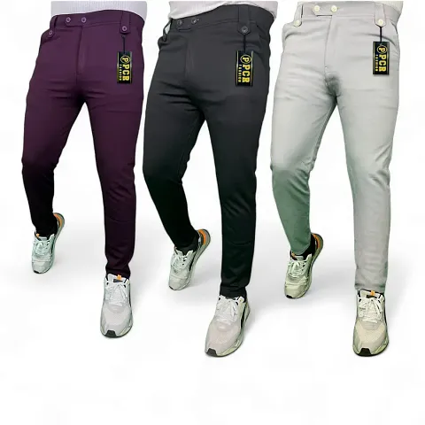 Trendy Track Pants for Men - Pack of 3