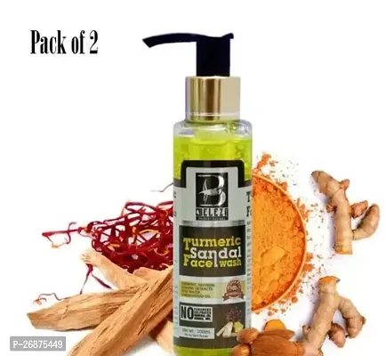 Professional Turmeric Sandal Face Wash 100 Ml Pack Of 2-thumb0