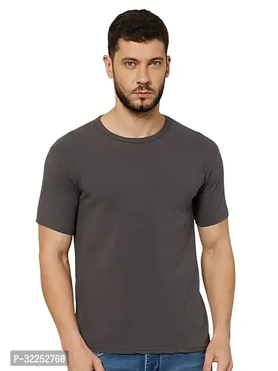 Stylish Polyester Solid Tshirt for Men-thumb0