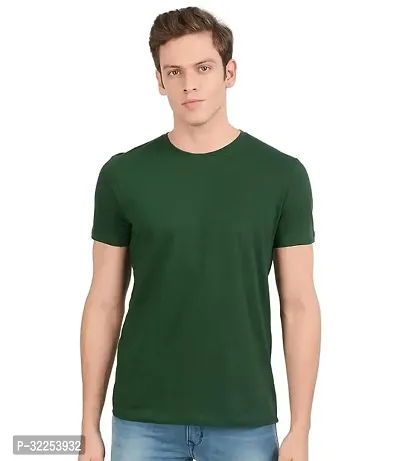 Stylish Polyester Solid Tshirt for Men-thumb0