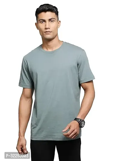 Stylish Polyester Solid Tshirt for Men-thumb0