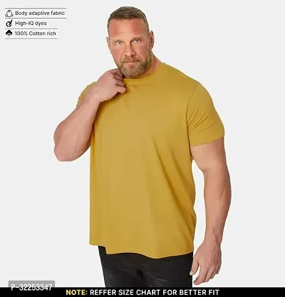 Stylish Polyester Solid Tshirt for Men-thumb0