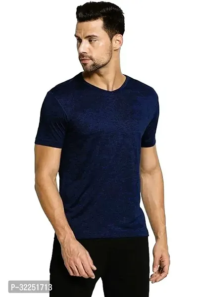 Stylish Polyester Solid Tshirt for Men-thumb0