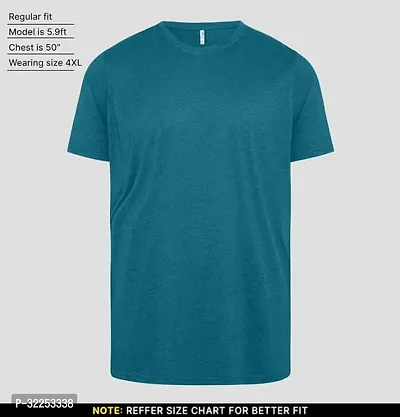 Stylish Polyester Solid Tshirt for Men-thumb0