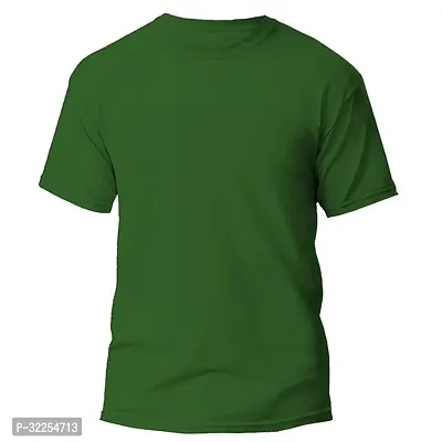 Stylish Polyester Solid Tshirt for Men-thumb0