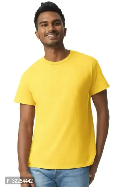 Stylish Polyester Solid Tshirt for Men-thumb0