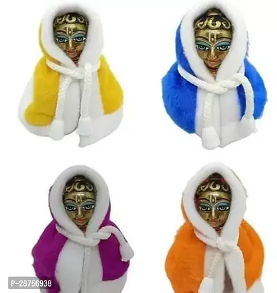 Laddu Gopal Ji Woollen Fabric Ponchu Sweater Winter Dress Pack Of 4