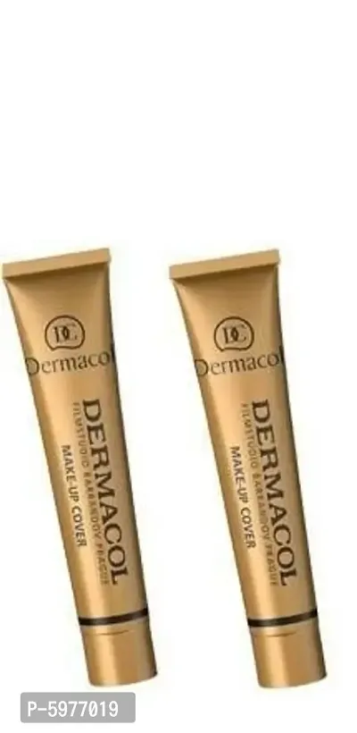 Dermacol Makeup cover-227 Foundation  (Golden beige with rosy undertone, 30 ml)(set of 2)-thumb0