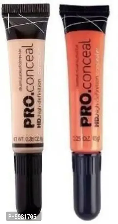 Conceal Orange Beige Corrector 8g Concealer (pack of 2) Concealer (Pro Conceal Hd High definition Concealer, 16 g) Concealer (Beige, Orange, 16 g) Concealer  (Orange, Beige, 16 g)-thumb0