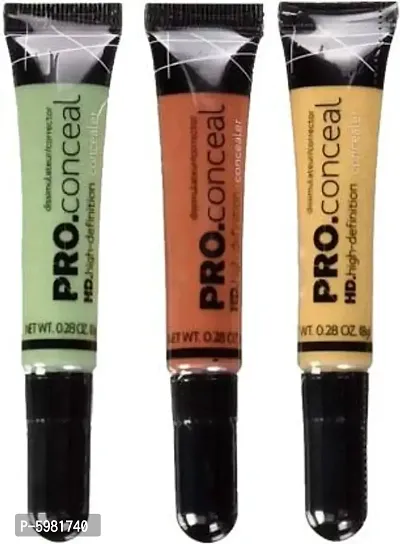 Hd pro Conceal Concealer Matte Finishing Concealer  (GREEN, ORANGE, BEIGE, 24 g)-thumb0