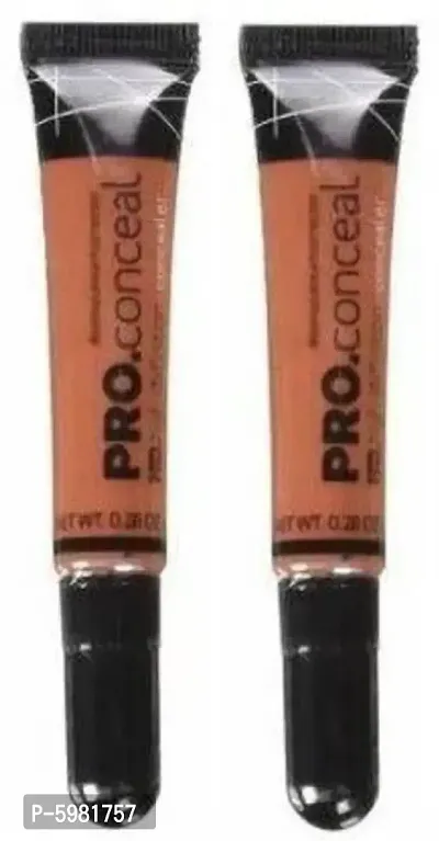 Hd pro Conceal Orange (2pcs) Concealer (16 g) 8Gm Each Concealer  (ORANGE, 16 g)-thumb0