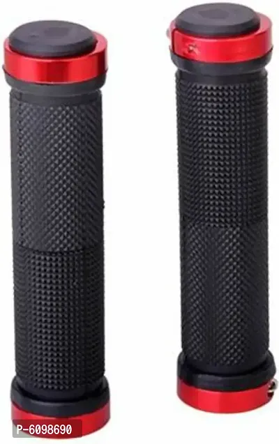 imported Pair Cycling handle grip Bicycle Handle Grip RED Bicycle Handle Grip-thumb0