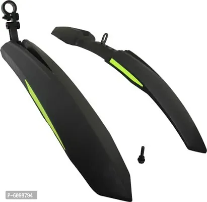 BICYCLE MUDGUARD Full Length Front and Rear Fender  (Green, Black)