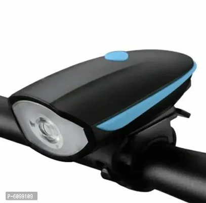 USB Rechargeable Bike Horn And Light 140 DB with Super Bright 250 Lumen Light 3 Modes Bell LED Spot Light  (Black)