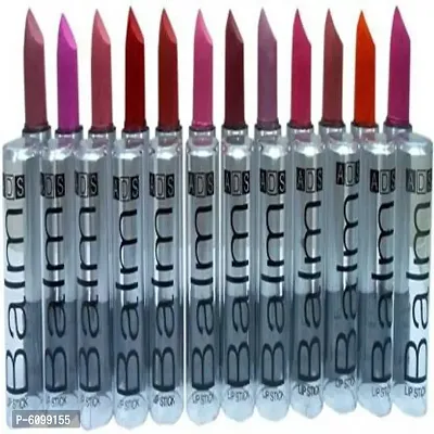 super matte lipstick combo pack of 12 super shades (multicolor, 3 g) NO  (Pack of: 12, 3 g)