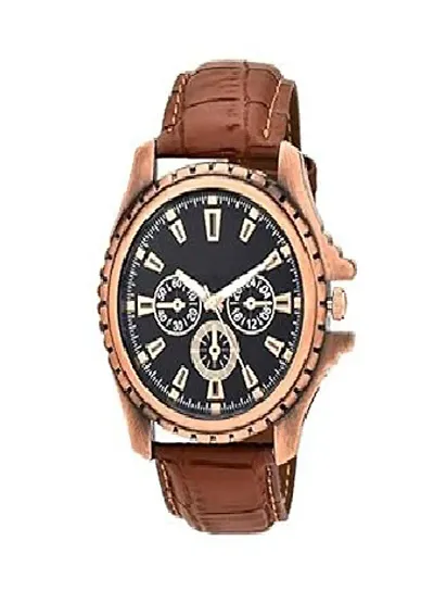 Stylish Men Synthetic Leather Analog Watch pack of 1