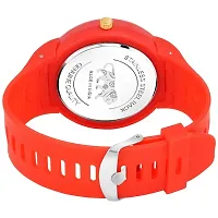 Stylish Red Dial Analog Resin Strap Watch For Boys And Mens-thumb2