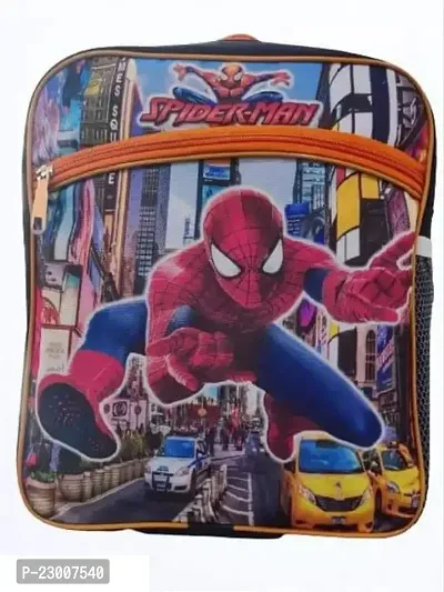 Spider Man School Bag for boys  Girls kids for classes - Nursery LKG UKG Prep  1st Waterproof School Bag (Orange  14 L)  school bags for boys  Girls small size-thumb0