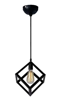 kinis Decorative Hanging Lamp/Pendant Lamp/Ceiling Light to D?cor Home/Living Room/Bedroom/Office/Dining/Cafe/Restaurants, Chokor Design, Black-thumb1