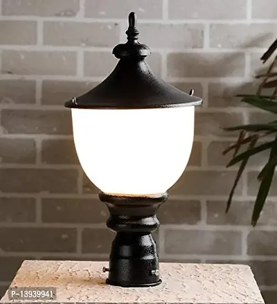 kinis Modern Shape Pole Lamp/Gate Light/Outdoor Lamp/Outdoor Light/Pillar Light for Outdoor Home, Round Design, Modern Shape, Pack of 1