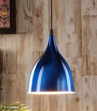 kinis Decorative Hanging Lamp/Pendant Lamp/Ceiling Light to D?cor Home/Living Room/Bedroom/Office/Dining/Cafe/Restaurants, Plain 6 Inch, Blue-thumb0